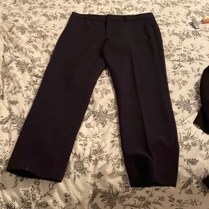 Club Monaco Navy Slim Cropped Pants Size 8